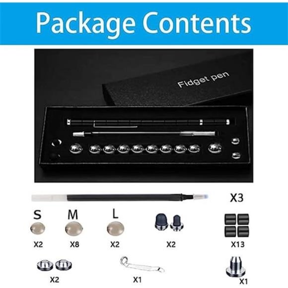 Fidget Pen, Decompression Magnetic Fidget Toy Pen, Magnet Pen Fidget Toy Relieve - Picture 3 of 6